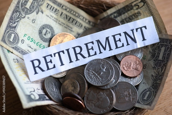 Fototapeta saving for retirement