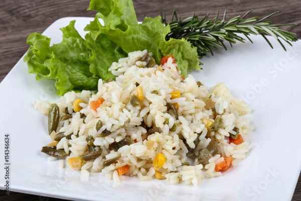 Obraz Rice with vegetables