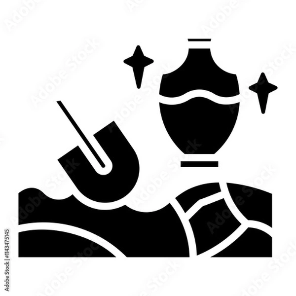 Obraz archaelogy Solid icon