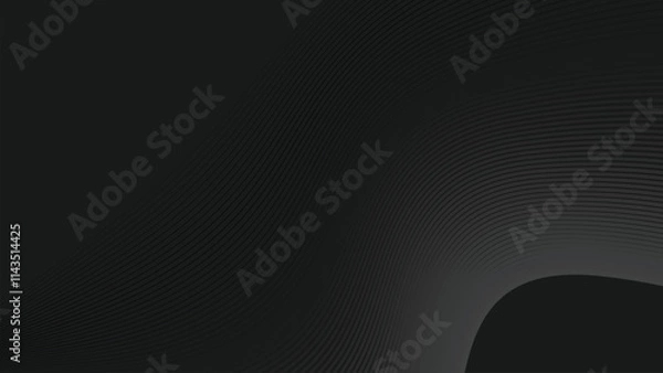 Obraz Dark abstract background with curve line for backdrop or presentation