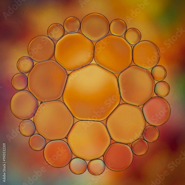 Obraz Abstract artistic bubble formation