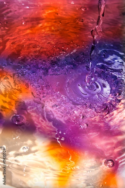 Obraz psychedelic water effect