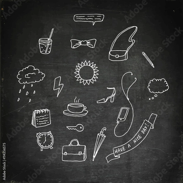 Fototapeta Business morning set