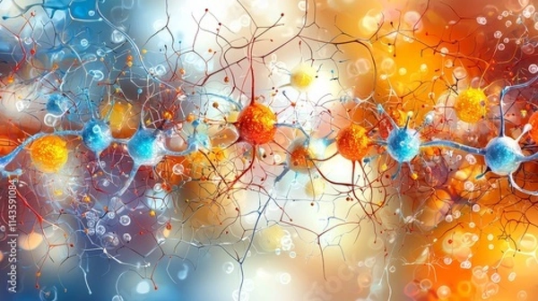 Fototapeta Exploring free radicals microscopic view of oxidizing reactions in chemistry