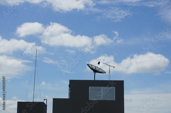 Fototapeta satellite dish