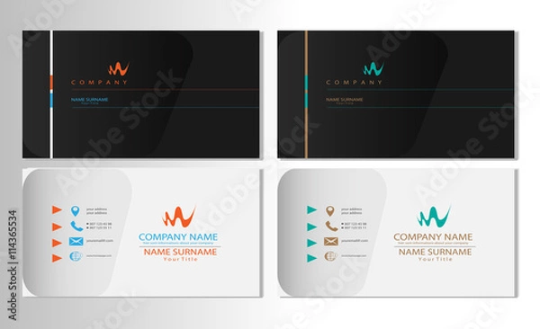 Obraz Visit business card template