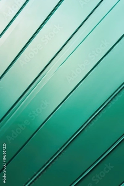 Obraz Green Wall with Vertical Lines