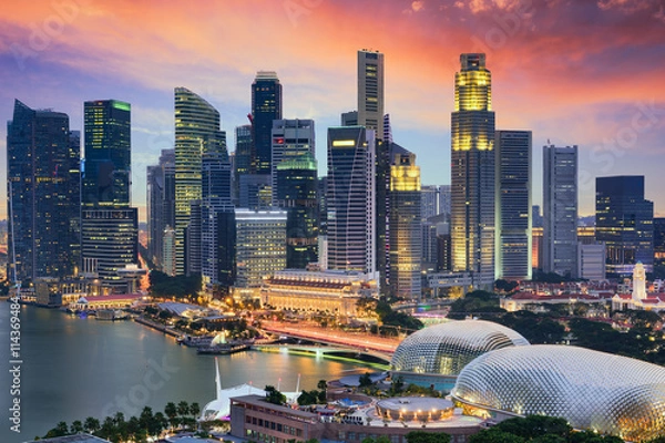 Obraz Singapore City Horline