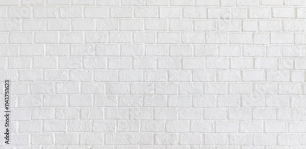 Fototapeta white brick tile wall ceramic texture for background