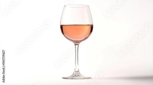 Obraz Wine glass on white isolated background