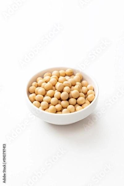 Fototapeta 白背景に大豆