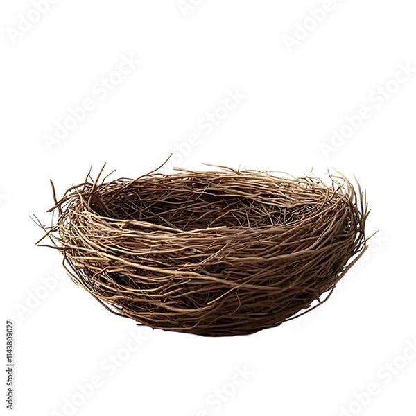 Obraz nest isolated on white background