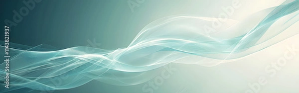 Fototapeta abstract blue background with soft light