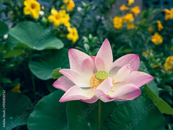Obraz pink lotus flower