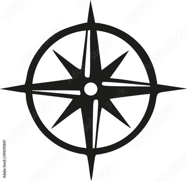 Obraz Compass with circle
