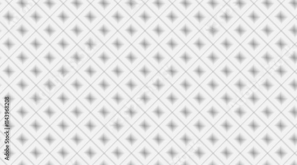 Fototapeta Geometric pattern design with diamond vector shape | Seamless pattern for texture, fabric, banner, poster, presentation, flyer, decorative use | Minimal abstract background with white colour 