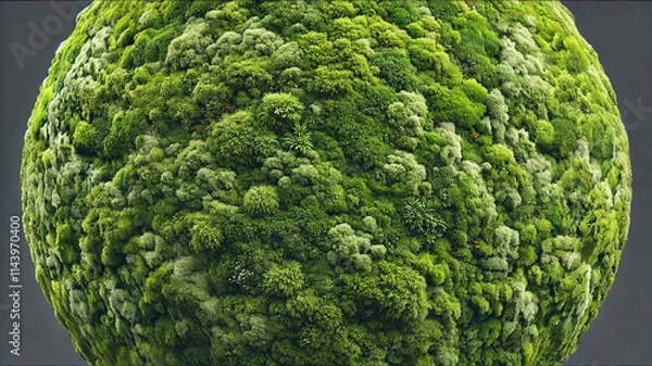 Fototapeta green grass sphere