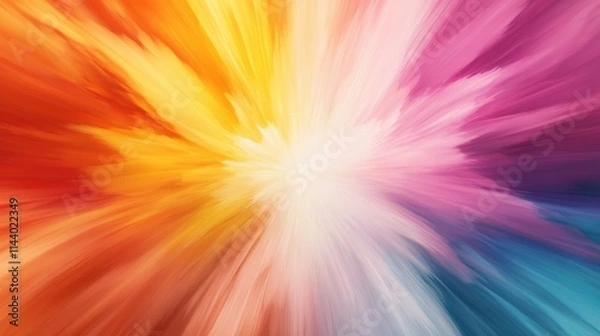 Fototapeta Vibrant Abstract Burst of Color Blending Together in a Beautiful Display of Light and Motion for Artistic and Creative Background Use