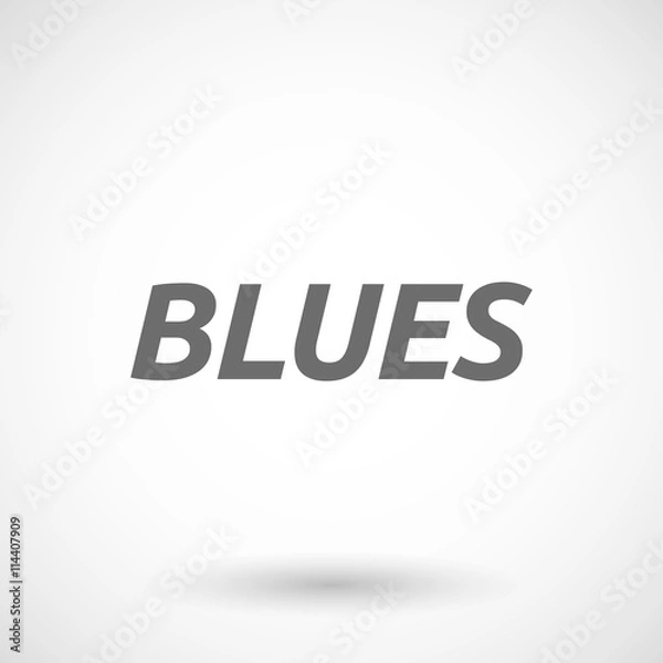 Fototapeta  Illustration of    the text BLUES