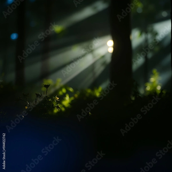 Fototapeta Dramatic cinematic style nature photograph featuring creative artistic lighting, abstract patterns, and film-like composition and lighting.jpg
