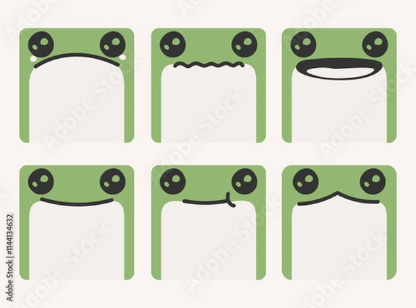 Fototapeta Colorful sticky note design set