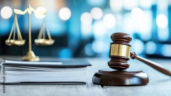 Fototapeta legal compliance checklist, with light effects enhancing regulatory adherence and risk management