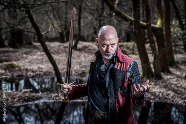 Fototapeta unedited man 