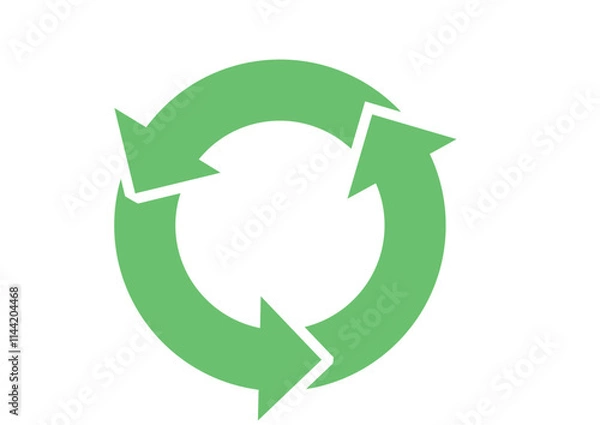 Obraz 循環している矢印　3つの矢印が円形に回っている