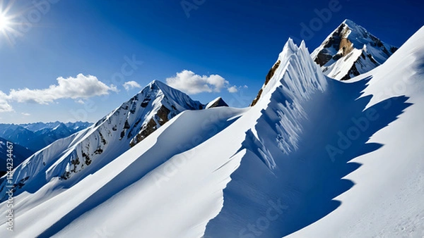 Obraz swiss mountains in winter