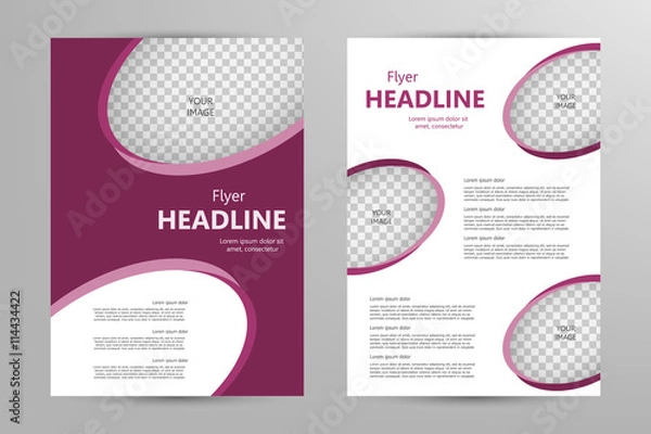 Obraz Vector flyer template design