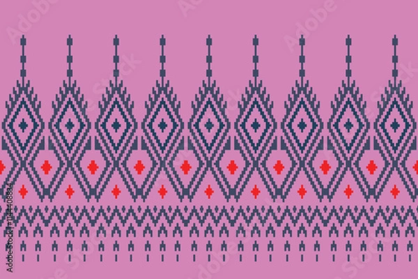 Fototapeta seamless knitted pattern