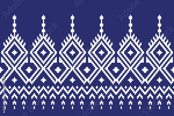 Fototapeta seamless knitted pattern,