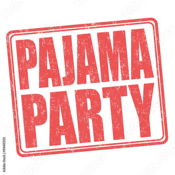 Obraz Pajama party stamp
