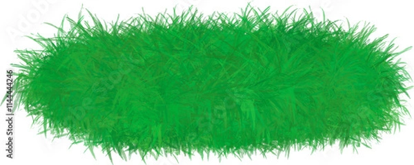 Obraz Grass, watercolor cartoon style grass