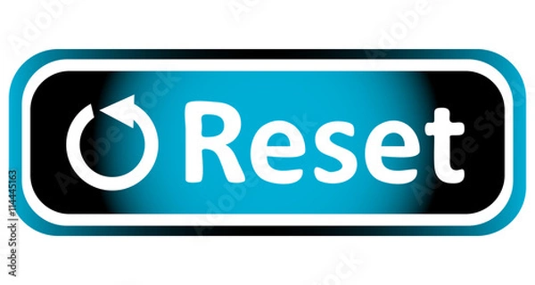 Fototapeta Long icon reset sign