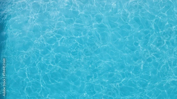 Obraz The image is of a body of water with a blue color