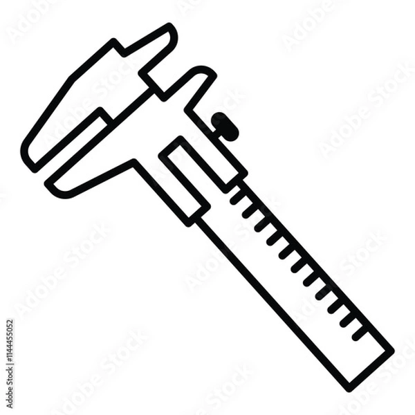 Obraz Vernier calipers icon vector design template