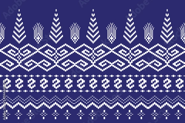 Fototapeta seamless knitted pattern