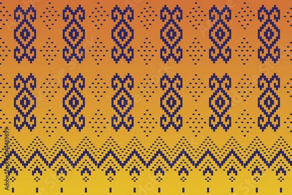 Fototapeta seamless pattern with motifs
