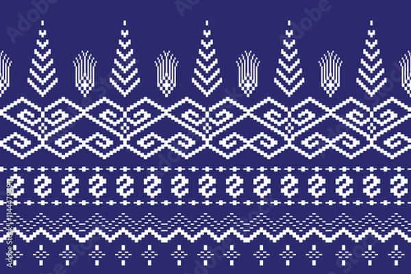 Fototapeta seamless knitted pattern