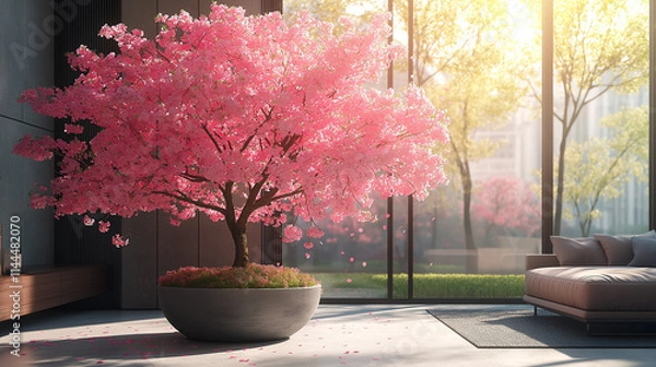 Fototapeta 桜の植木鉢