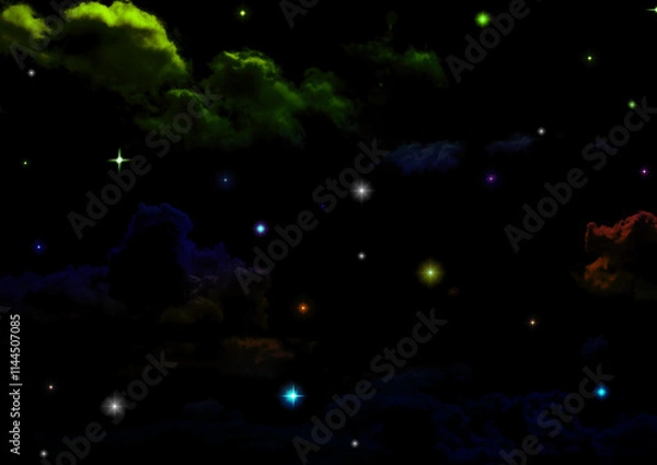 Obraz galaxy in a free space.
