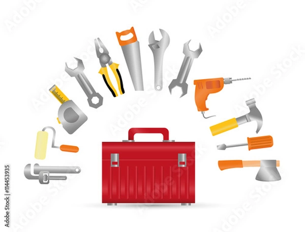Fototapeta Tools digital design, vector illustration eps 10.