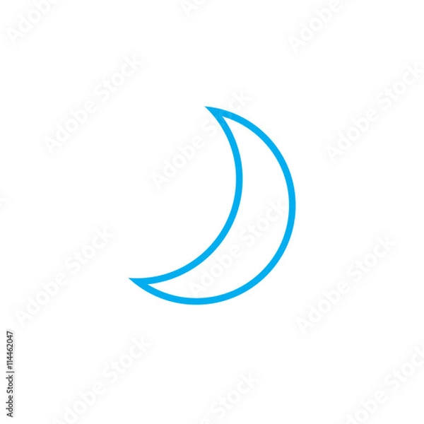 Fototapeta moon icon