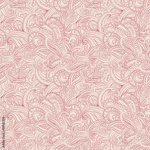 Fototapeta Seamless Paisley background Hand Drawn Pattern