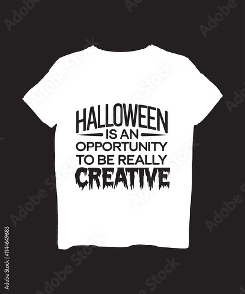 Fototapeta Happy halloween t shirt design