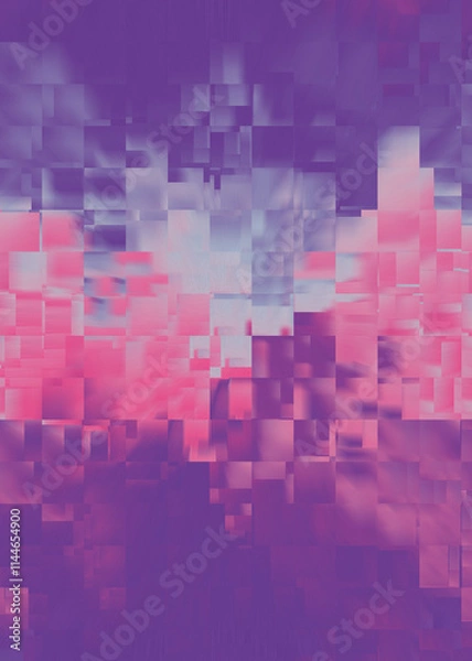 Fototapeta An abstract glitch art texture background image design.