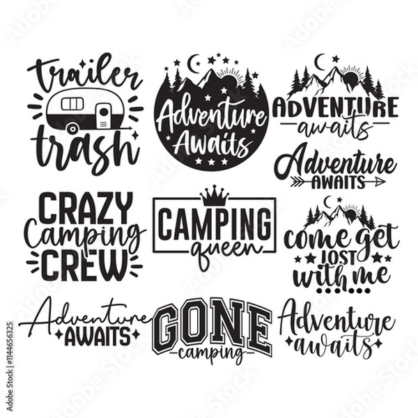 Fototapeta 10 CAMPING SVG BUNDLE