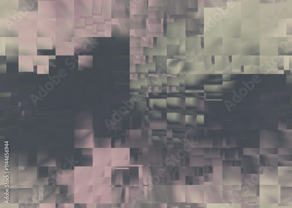 Fototapeta An abstract glitch art texture background image design.
