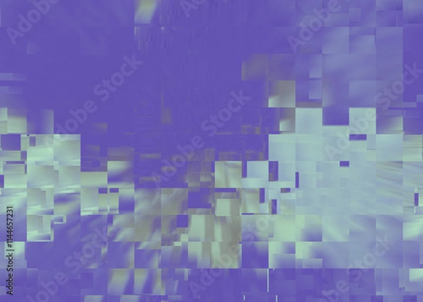 Fototapeta An abstract glitch art texture background image design.